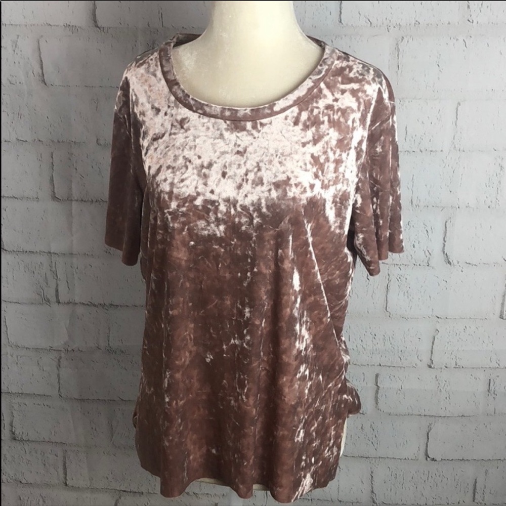 Esmara by Heidi Klum velvet short sleeve top